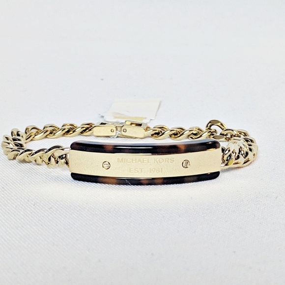Michael Kors Jewelry - Michael Kors Tortoise Shell Plaque Bracelet NWT